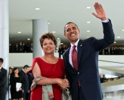 Brasilia - DF, 19/03/2011. Cerimonia oficial de chegada do senhor Barack Obama, presidente dos Estados Unidos da America no Palacio do Planalto. Foto: Roberto Stuckert Filho/PR.