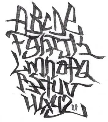 22 Beste Graffiti Schrift Abc Und Graffiti Alphabet A Z Graffiti