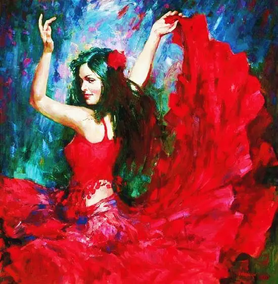 Pintura em tela de mulheres Pintura em tela de mulheres