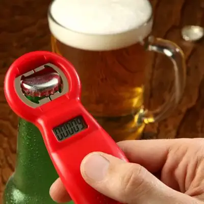 Abridor de Garrafa com Contador de Cervejas