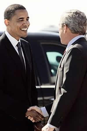 Obama e Bush