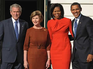 Barack Obama e Bush