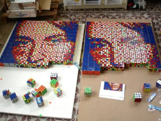 Desenho com Cubo Mágico Desenho com Cubo Mágico
