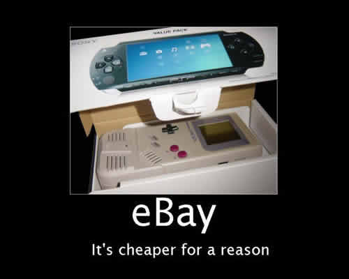 eBay - é barato por uma razão eBay - é barato por uma razão