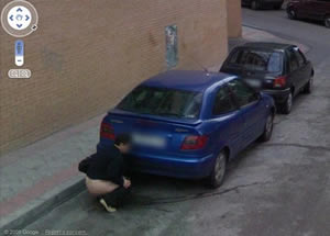 Flagrante Google Street View