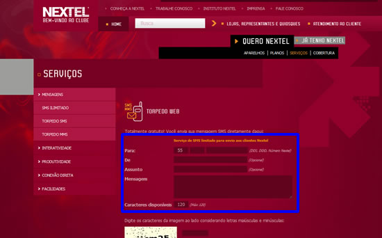Nextel Torpedo Web Nextel Torpedo Web