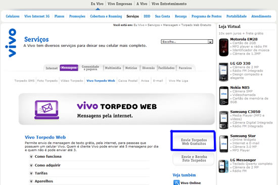 Vivo Torpedos Web Vivo Torpedos Web