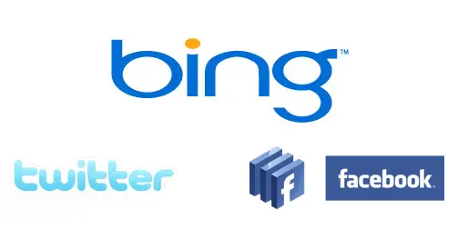 bing integrará em sua busca atualizações de usuários no twitter e Facebook