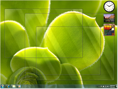 Windows 7 - Aero Peek