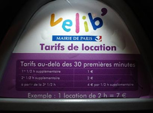 Velib Tarifas