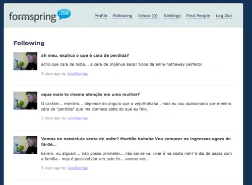 Perguntas