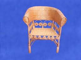 Cadeira Feita com Capim Dourado
