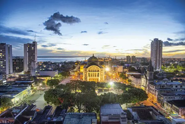 Entardecer na Cidade de Belém do Pará