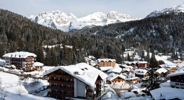 As Montanhas de Madonna di Campiglio