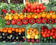 Colorful vegetables and fruits