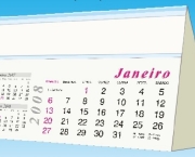 Calendário Papel Duplex Azul