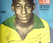 ReproduÃ§Ã£o da Capa da revista A Gazeta Esportiva Ilustrada com o PelÃ©, jogador da seleÃ§Ã£o brasileira, na primeira quinzena de junho de 1958, durante a Copa do Mundo de 1958, na SuÃ©cia.