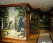 Pintura de Casa e Natureza