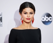 selena gomez red earrings reuters