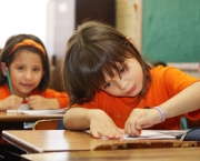Escolas municipais de Curitiba tÃªm melhor ensino bÃ¡sico entre as capitais.
Foto: Brunno Covello/SMCS