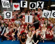 The Glee Cheerleaders exclusive performance at Fox's Upfront presentation at New York City Center on May 18, 2009 in New York City.