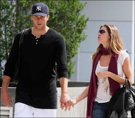 Gisele Bundchen e seu Marido Tom Brady, Jogador de Futebol