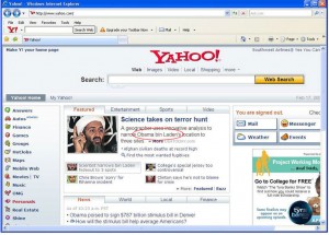 Obama Bin Laden no Yahoo!