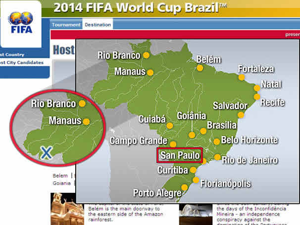 Brasil no site da FIFA