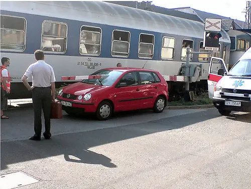 Carro Atravessado por Cancela