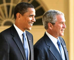 Obama e Bush