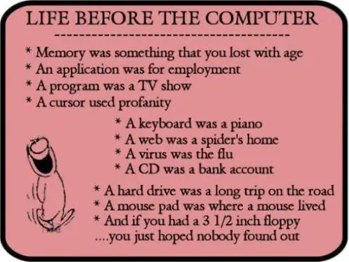 Vida Simples Antes do Computador