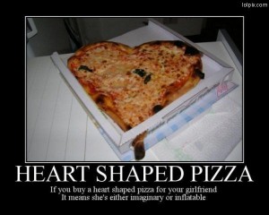 Pizza de Coração - Presente para Namorada