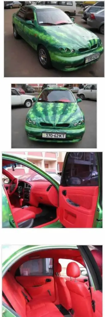 Carro melancia: só faltam as sementes!