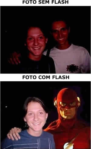 Sem Flash, Com Flash