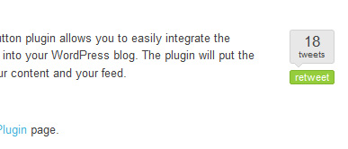 Plugin para WordPress - TweetMeme Button