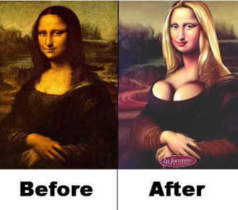 Antes e Depois da Monalisa