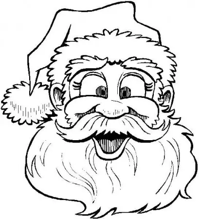 Papai Noel para Colorir  