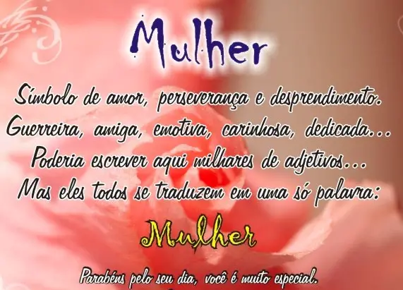 SMS Dia Da Mulher