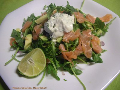 Salada de Salmão Defumado