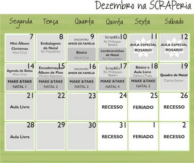 Calendário para Blog