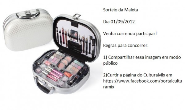 Sorteio Maleta de Maquiagem no Facebook