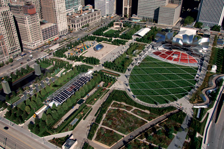 Millenium Park Localizado em Chicago