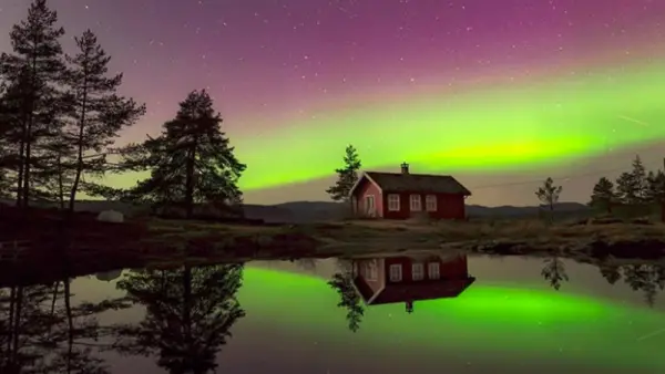 Aurora Boreal Capturada na Noruega