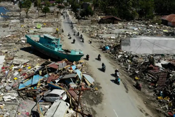 Destruição Pós Terremoto na Indonésia