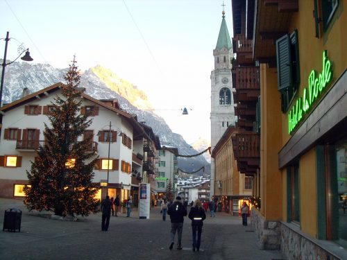 Centro da Cidade de Cortina D’Ampezzo Itália