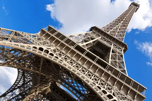 Torre Eiffel Fotografado de Baixo Para Cima 
