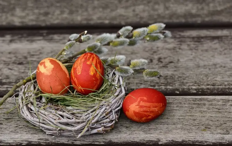 Ovos de Páscoa Decorados no Ninho