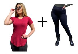 Calça Legging e Camisa Longa